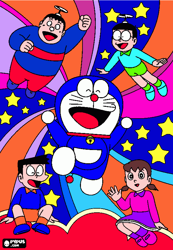 doraemon di carla da colorare