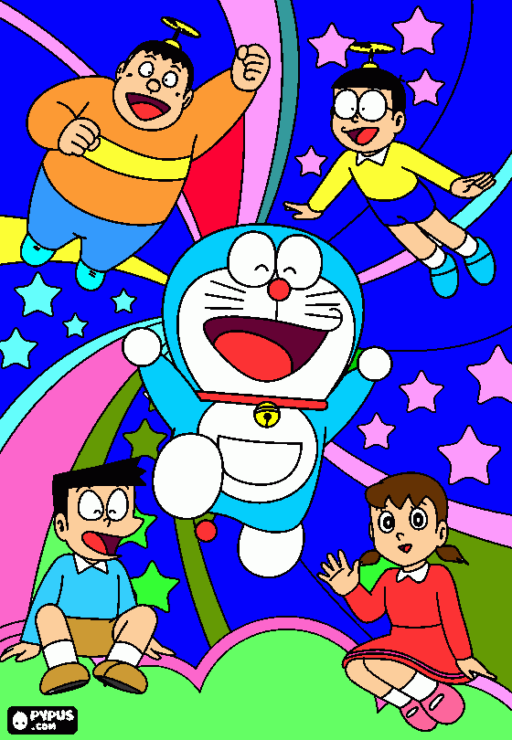 doremon da colorare