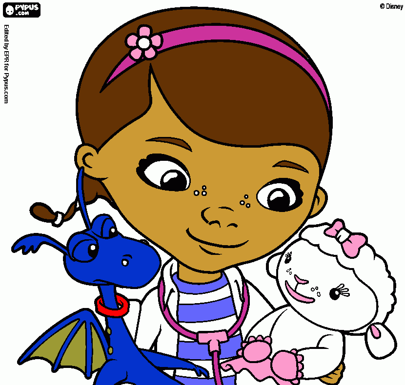 DOTTORESSA PELUCHES da colorare