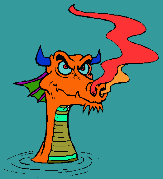 drago sputafuoco da colorare