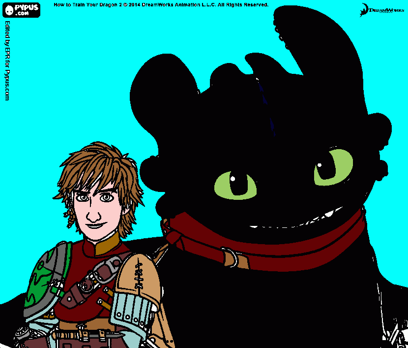 dragon trainer 2 da colorare