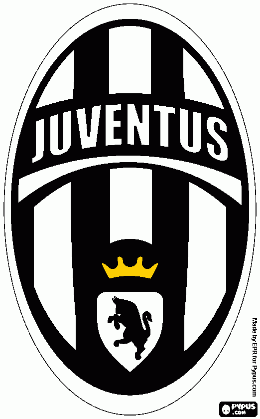 e un scudetto della juventus da colorare