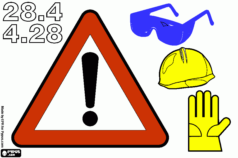 elementi importanti per la sicurezza sul da colorare