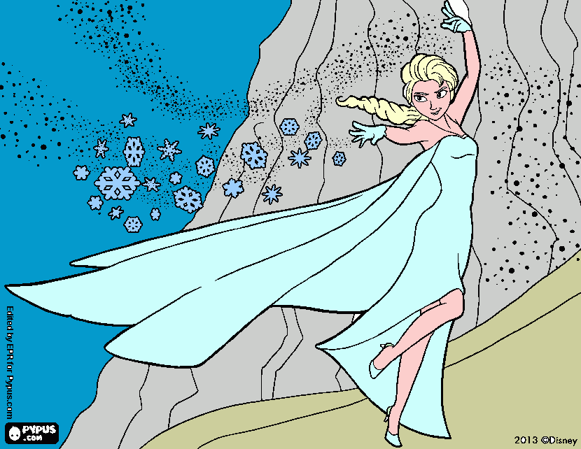 elsa da colorare
