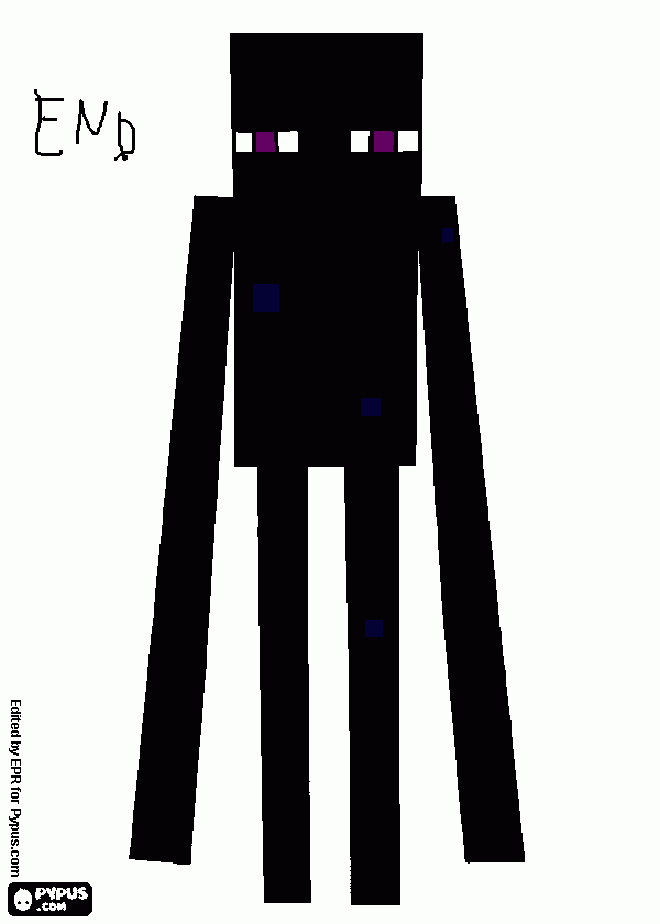 enderman da colorare