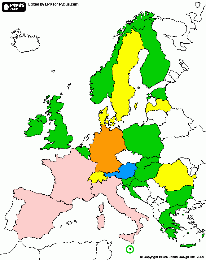 Europa mia 2017 da colorare