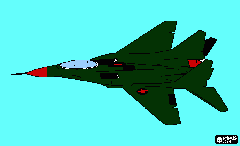 F 15 cacciabombardiere   da colorare