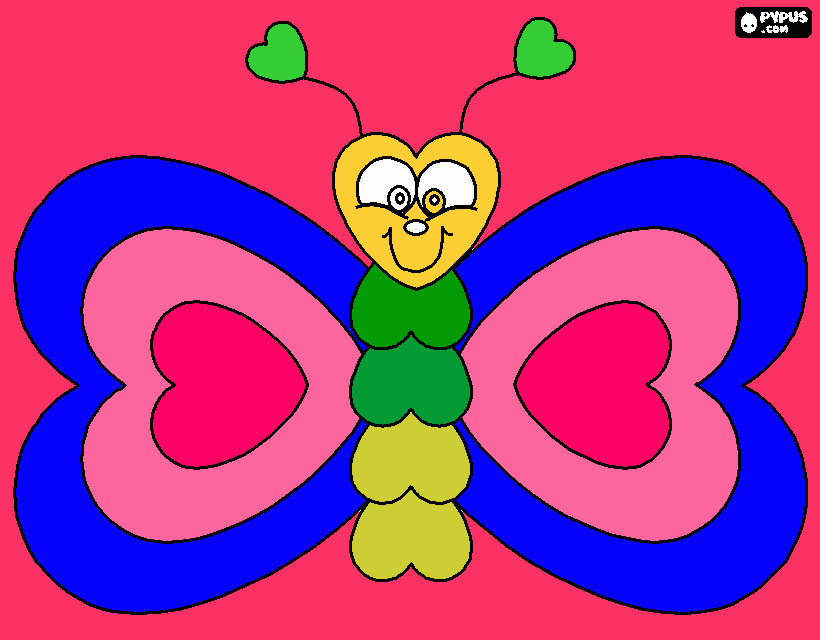 farfalla disegnata da irene da colorare