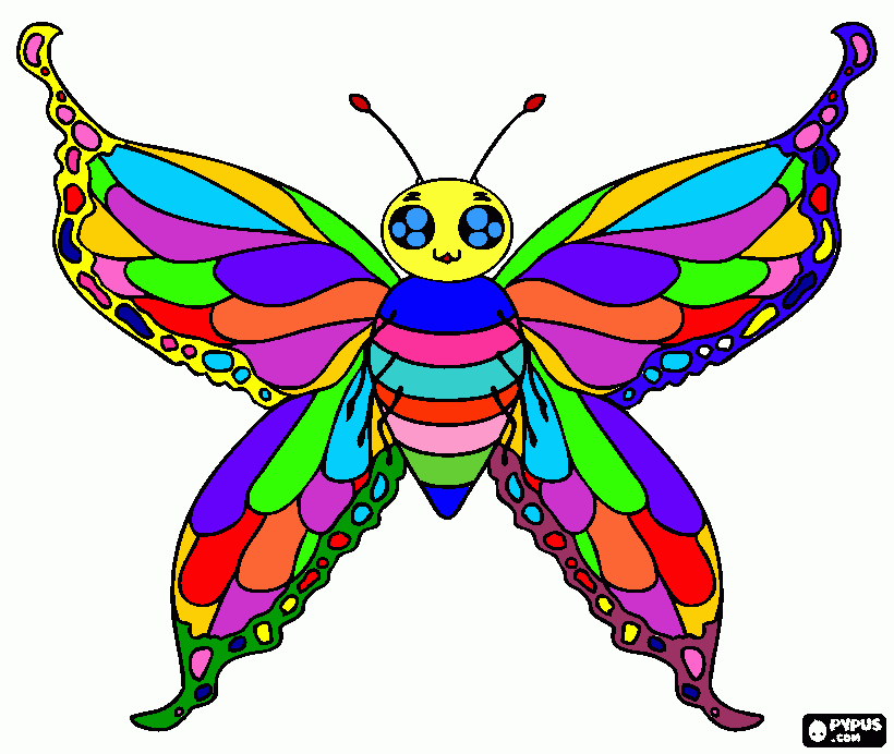 farfalla S.Nicola da colorare