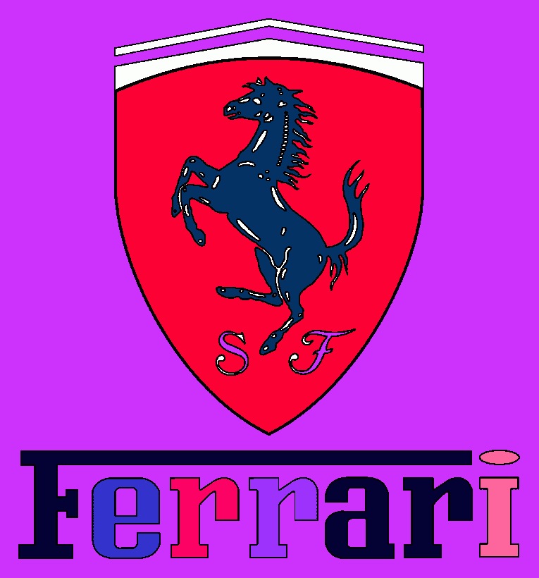 ferrari da colorare
