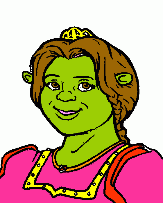 fiona da colorare