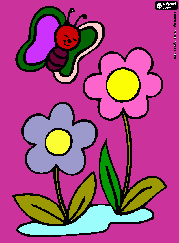 fiorellino da colorare