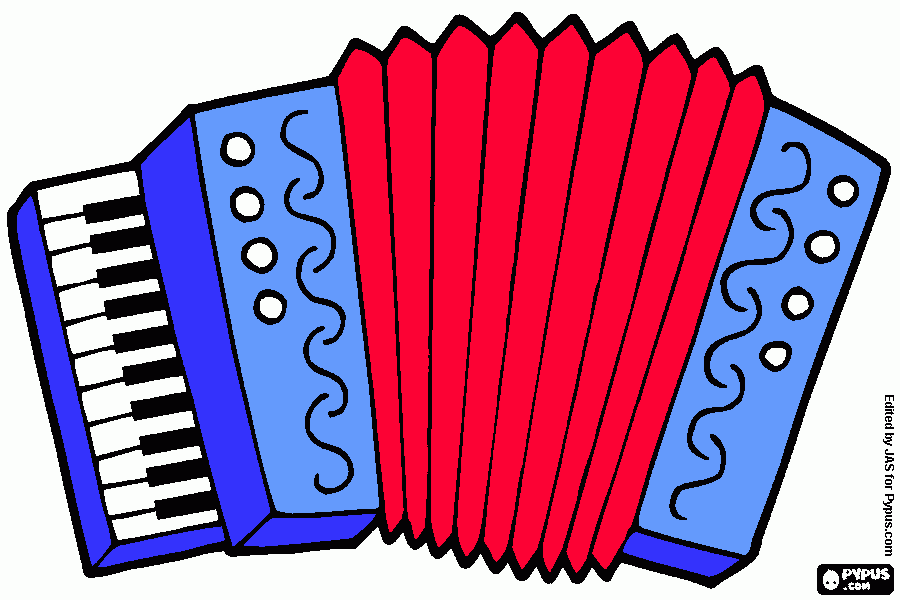fisarmonica da colorare