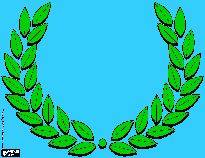 foglia d'alloro da colorare