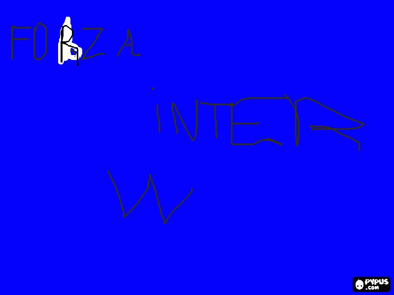 forza inter da colorare