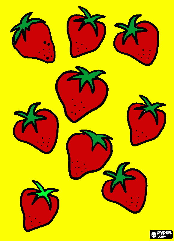 FRAGOLE da colorare