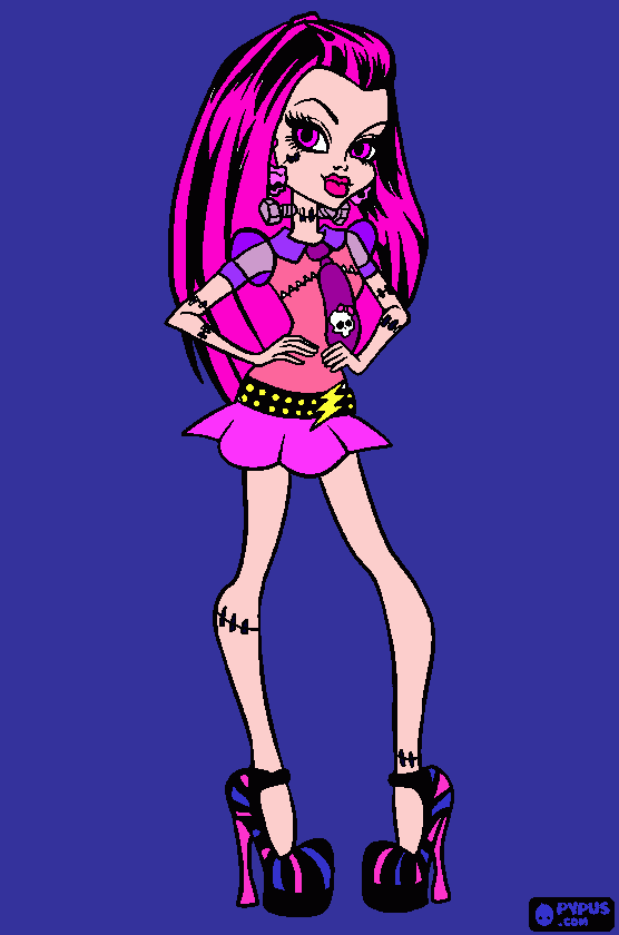 frankie stain (monster high) da colorare