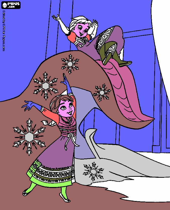 frosen e ttuti suoi amici da colorare