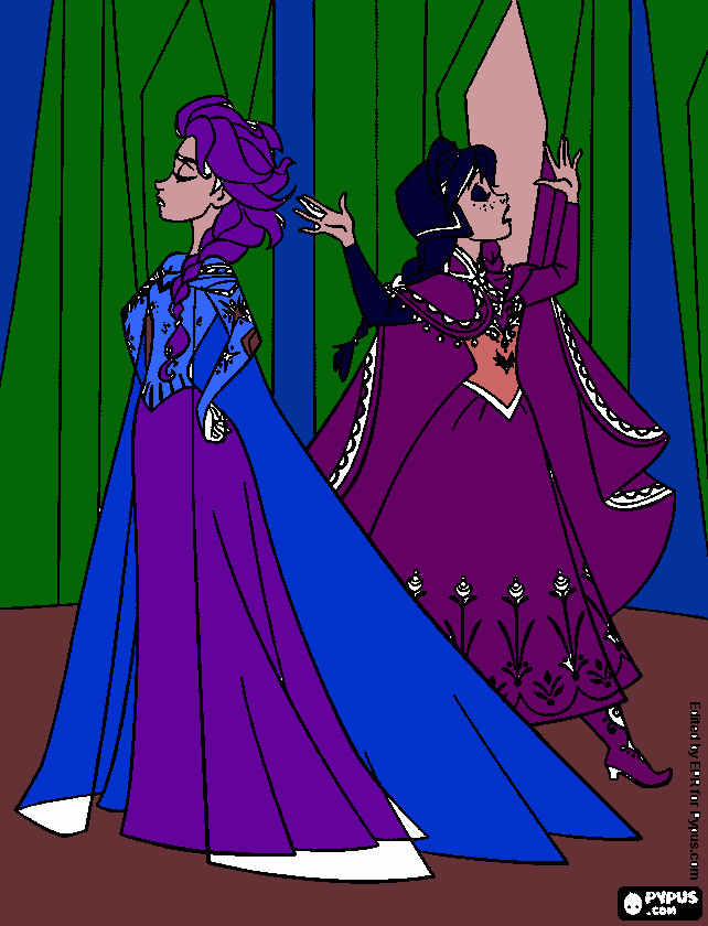 frozen del regno di ghiaccio da colorare