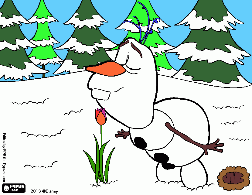 frozen e il regno di ghiaccio da colorare