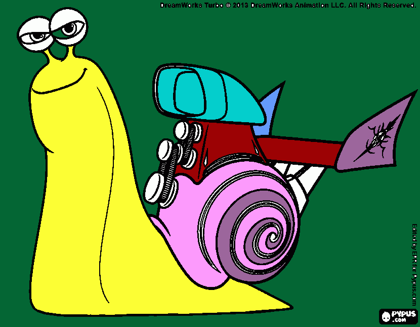 Frusta Turbo da colorare