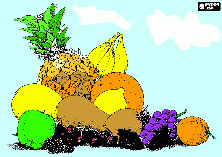 frutteto da colorare