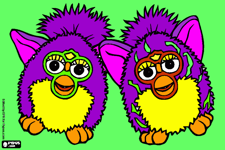 furby da colorare
