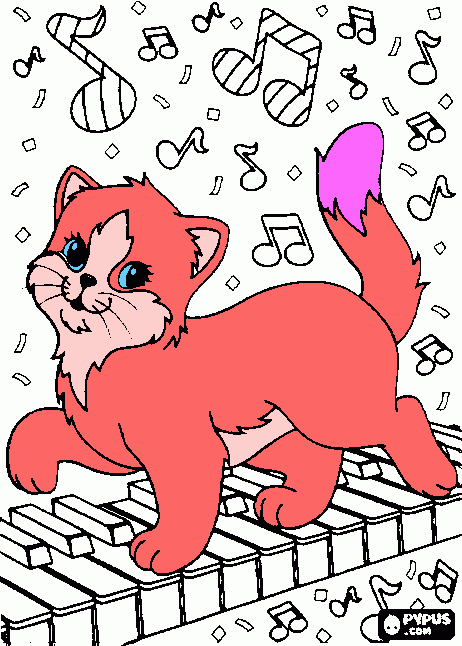 gattina da colorare