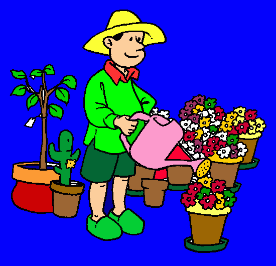 giardiniere da colorare