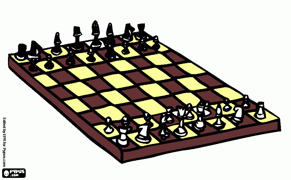 gioco da scacchi da colorare