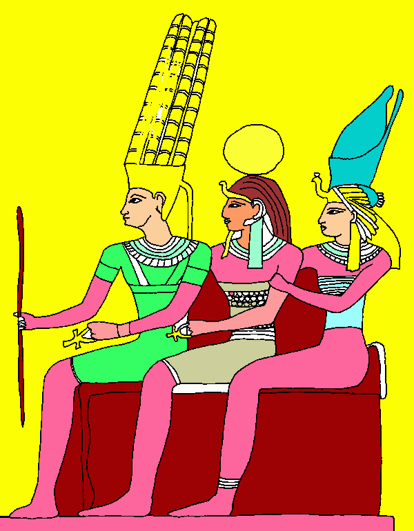 gli idei egiziani da colorare