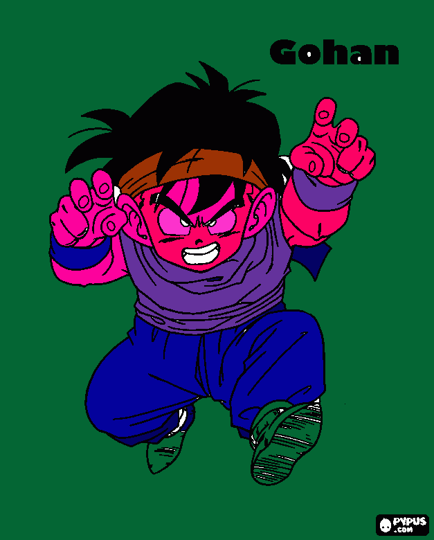 gohan da colorare