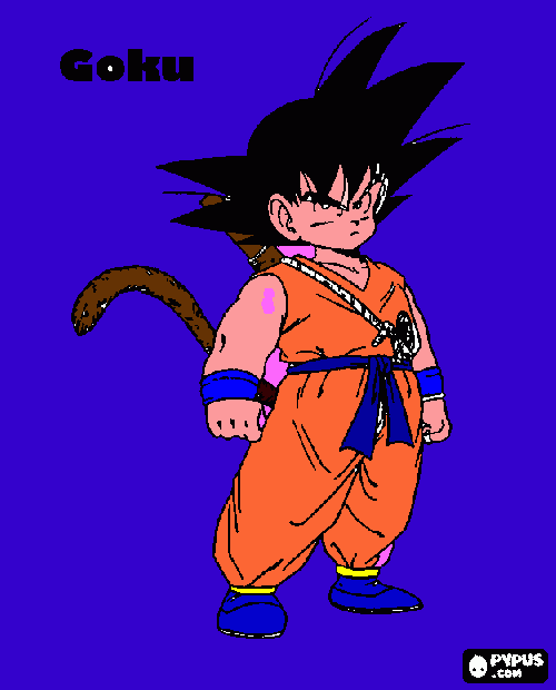 goku piccolo da colorare
