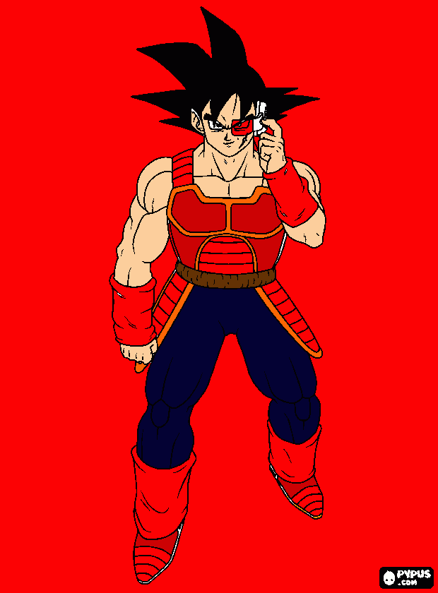 goku sayan da colorare