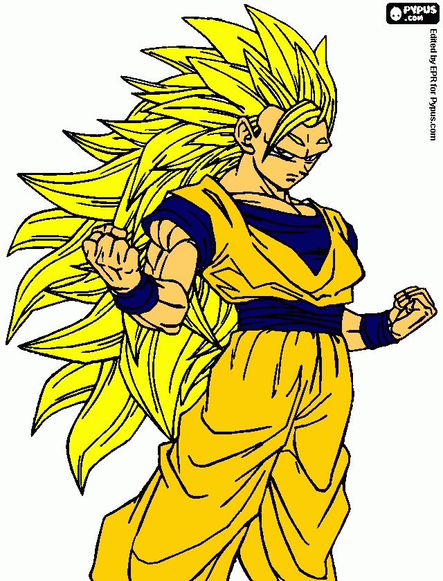 Goku sj4 da colorare