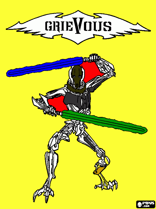 grievous da colorare