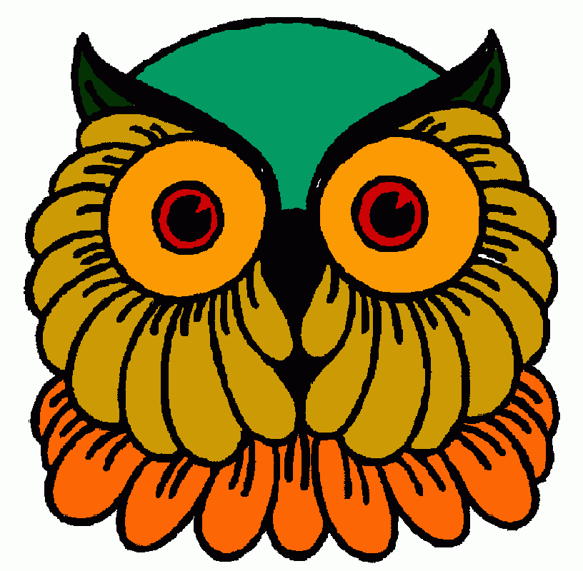 gufo da colorare