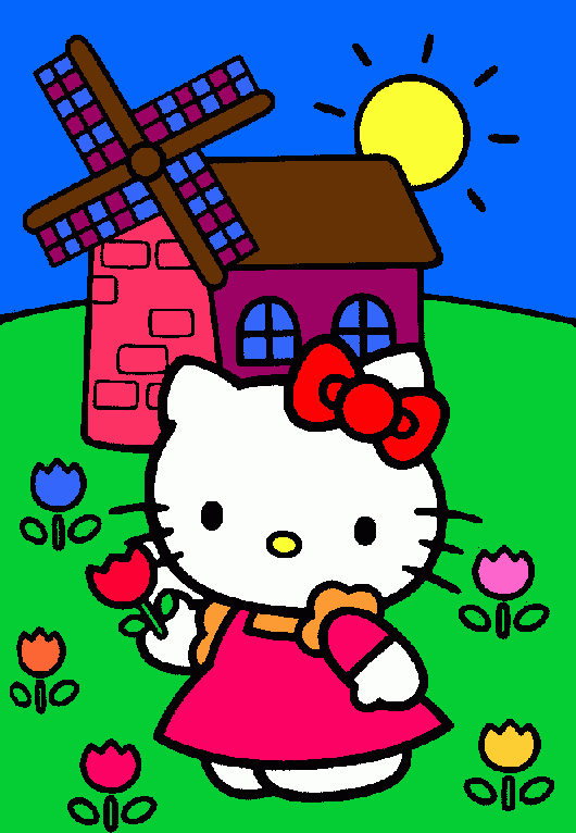 HALLO KITTY PER GAIA da colorare