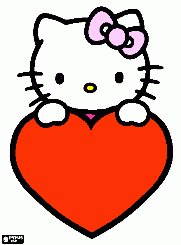hellokittj da colorare
