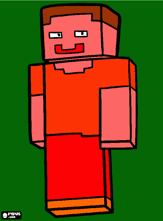 herobrine da colorare