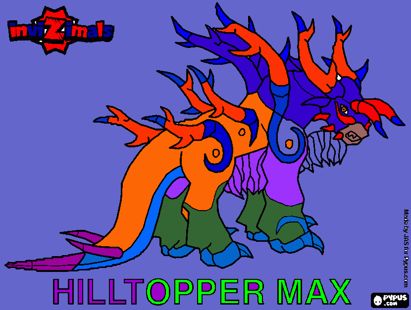 hilltopper max da colorare