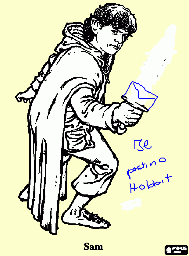 hobbit da colorare
