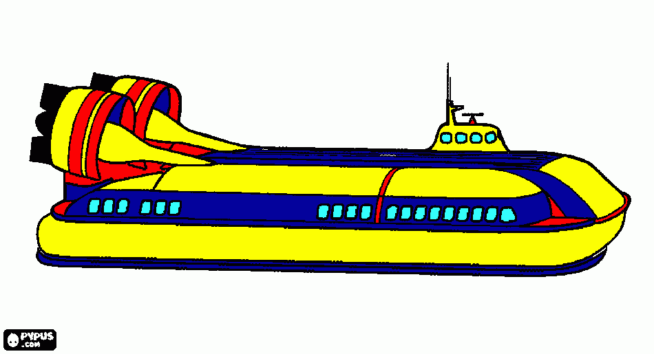 hovercraft da colorare