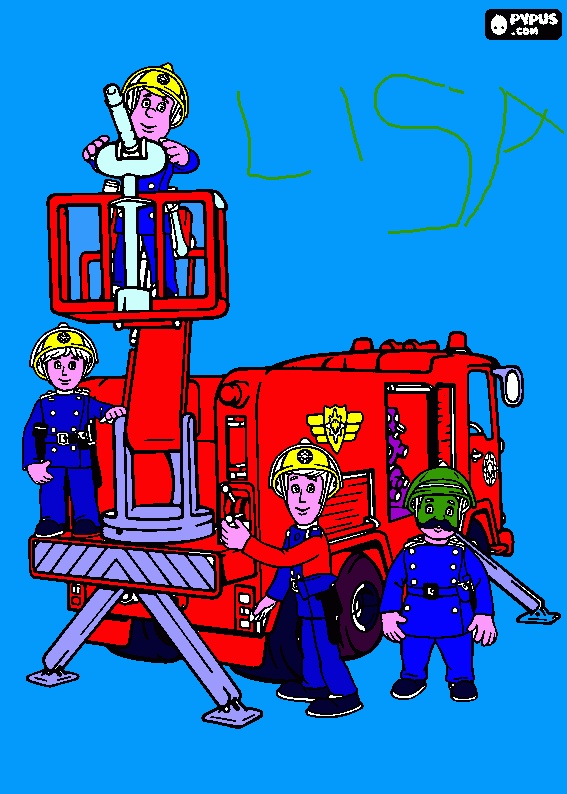  i pompieri da colorare