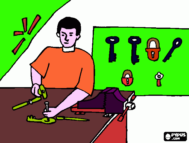 il mio papà a lavoro da colorare