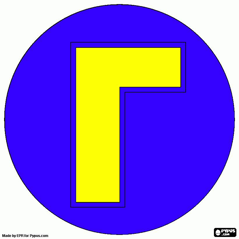 il segno di waluigi da colorare