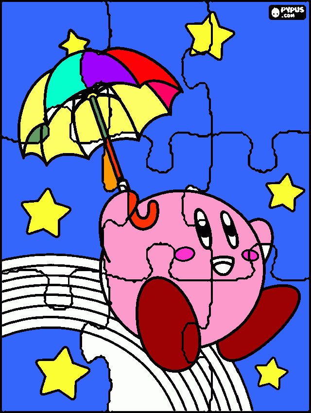 io amo kirby tu da colorare