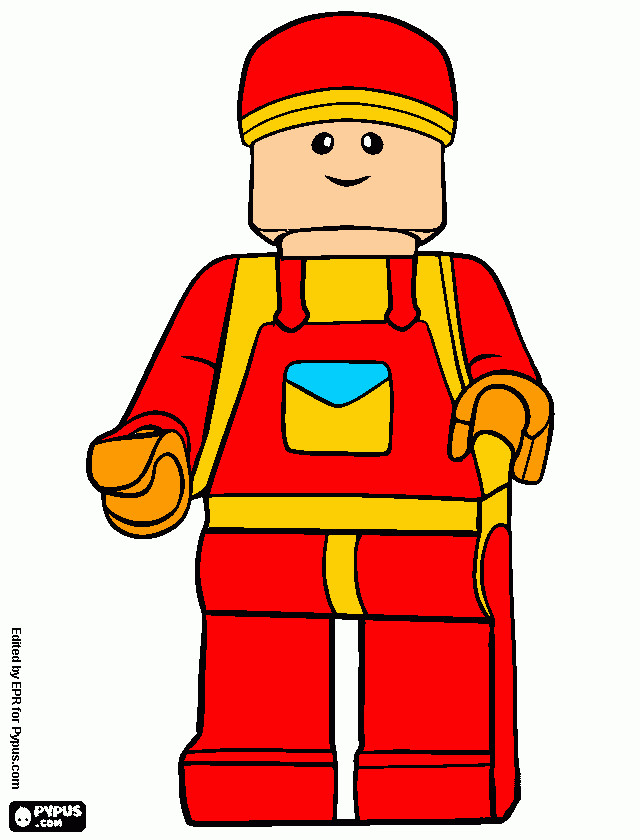 Iron Lego  da colorare