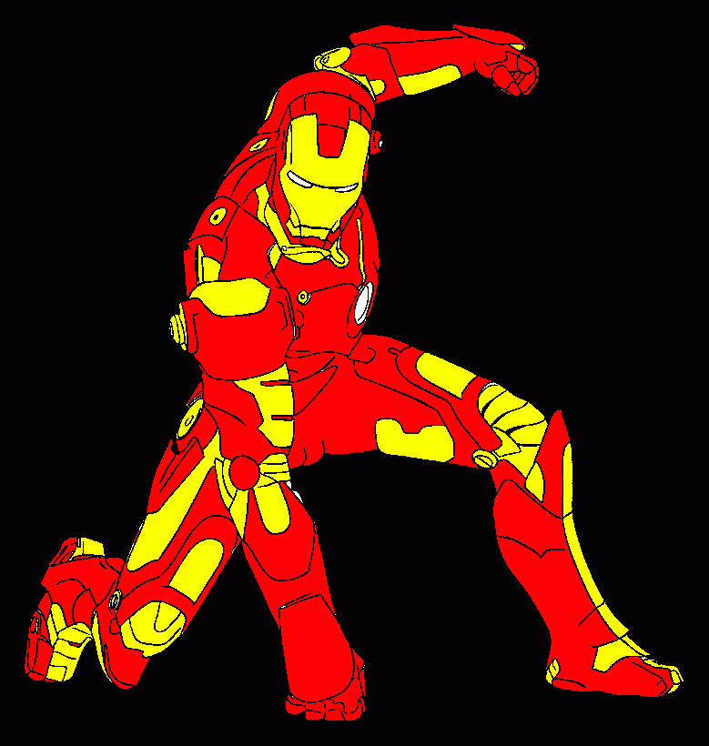 iron man da colorare