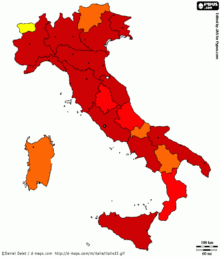 italia densità da colorare